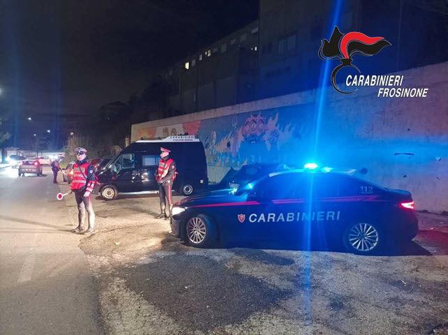 Alcol, droga e velocità: controlli e sanzioni nel weekend dei Carabinieri della Compagnia di Anagni