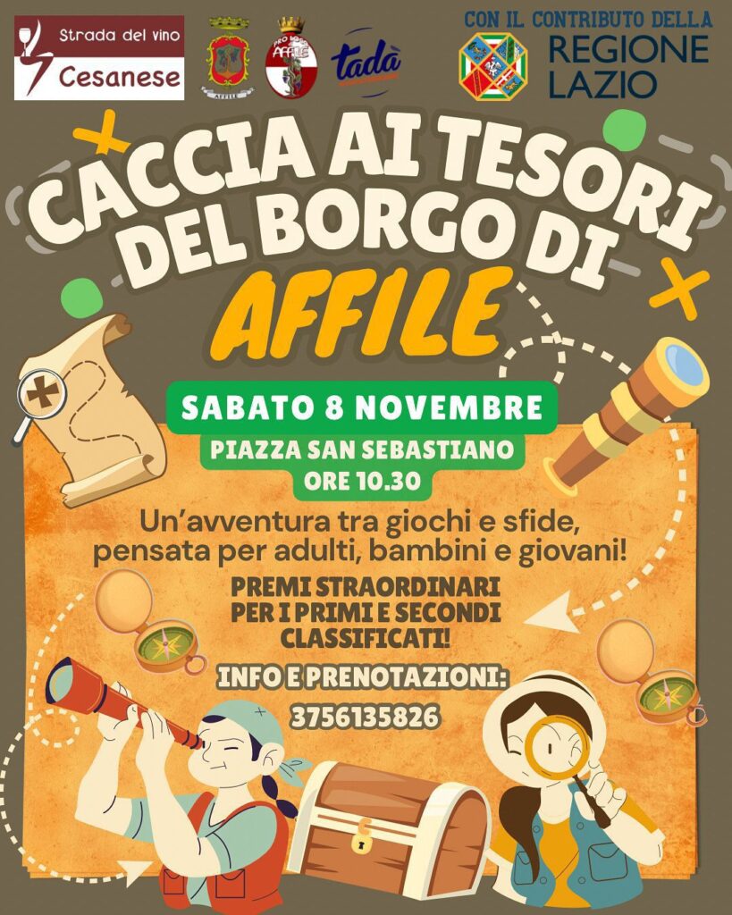 Caccia ai tesori del borgo: ad Affile l’ultima tappa