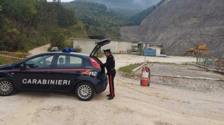 Castrocielo: sequestrata cava abusiva in zona ad alto rischio idrogeologico. Tre persone denunciate per disastro ambientale