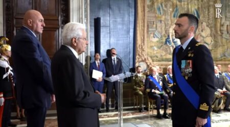 Il Ten. Colonnello Luca Sordi, anagnino, decorato dal Presidente della Repubblica Sergio Mattarella con la Croce di Cavaliere dell’Ordine Militare d’Italia
