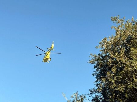 Caduta accidentale a Campocatino, uomo soccorso e trasferito in eliambulanza