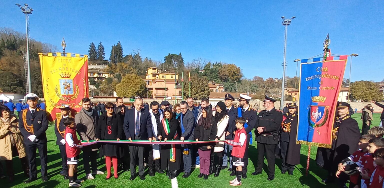 Valmontone inaugura il nuovo campo sportivo di Via dei Gelsi: primo cantiere PNRR completato nel Lazio