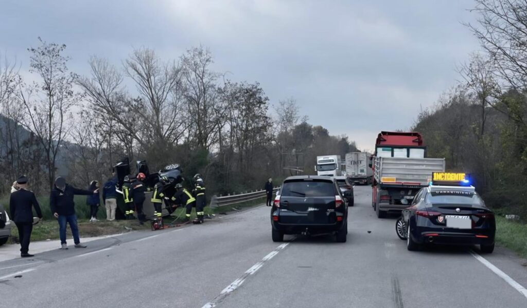 Tragico incidente stradale sulla S.R. Monti Lepini