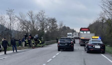 Tragico incidente stradale sulla S.R. Monti Lepini
