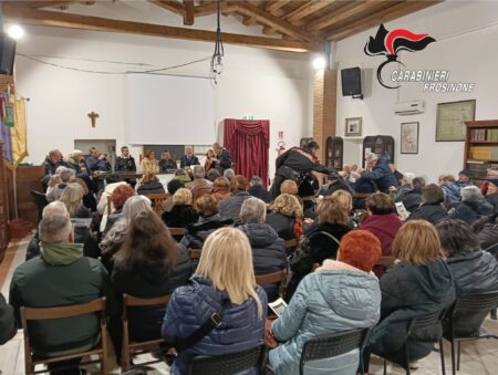 Sgurgola, incontro con i Carabinieri per prevenire le truffe: anziani in prima linea contro i raggiri