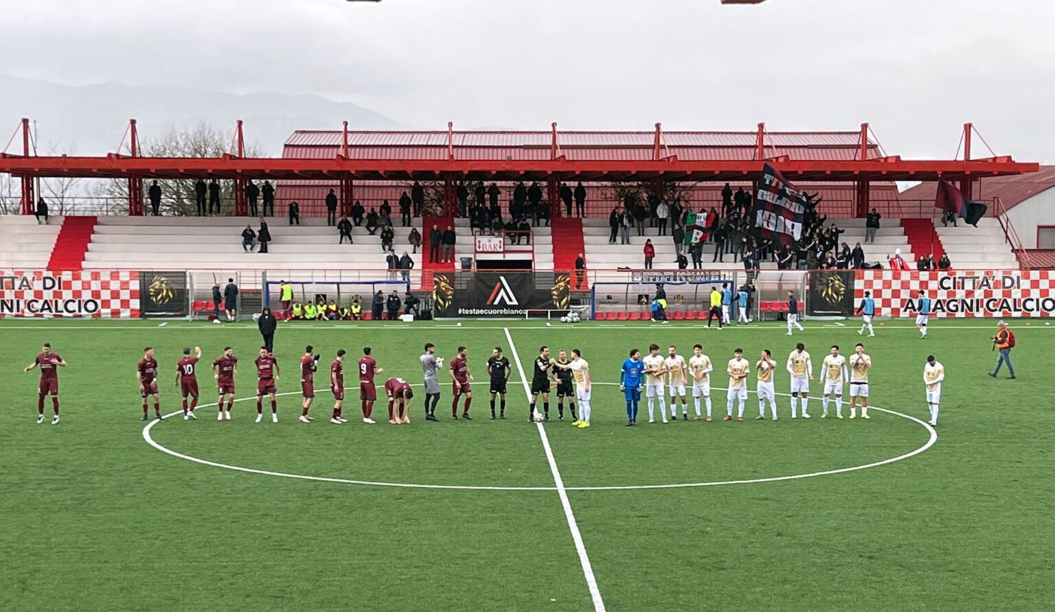 Anagni, stadio “Roberto Del Bianco”. Valanga biancorossa: il Città di Anagni Calcio schianta la Tivoli con un perentorio 5 a zero