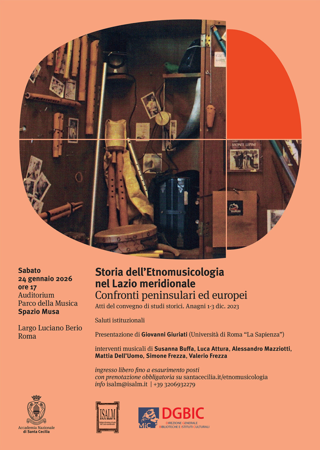 Roma, all’Auditorium Parco della Musica la presentazione del volume sull’etnomusicologia nel Lazio meridionale