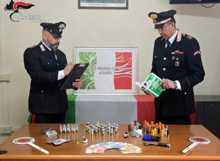 Blitz antidroga ad Aquino: il fiuto dei Carabinieri incastra un 46enne, sequestrate cocaina ed eroina