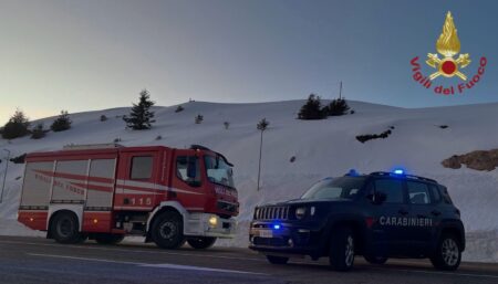 Campocatino: recuperati quattro escursionisti in difficoltà con l’elicottero Drago dei Vigili del Fuoco