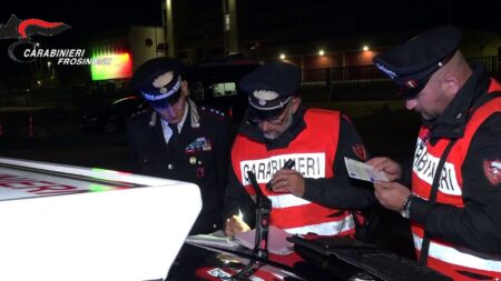Maxi controllo interforze a Frosinone e Alatri: arresto per droga, denunce e patenti ritirate