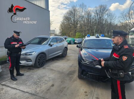 Pontecorvo, rubano una Volvo XC60 ma il GPS li tradisce: 51enne denunciato per ricettazione