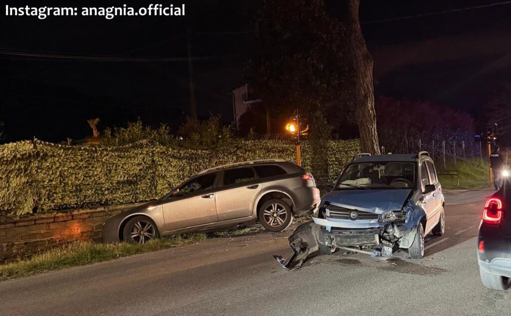 Colleferro, violento incidente al IV chilometro: due feriti e traffico in tilt