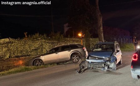Colleferro, violento incidente al IV chilometro: due feriti e traffico in tilt