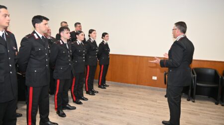 Frosinone, arrivano otto marescialli allievi dei Carabinieri: formazione sul campo nelle Stazioni della provincia