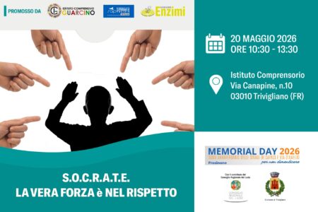 RispettiAMOci, a Trivigliano arriva S.O.C.R.A.T.E.: legalità, memoria e rispetto