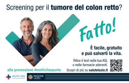 Regione Lazio, riparte la campagna per la prevenzione del tumore del colon retto: screening gratuiti dai 50 ai 74 anni