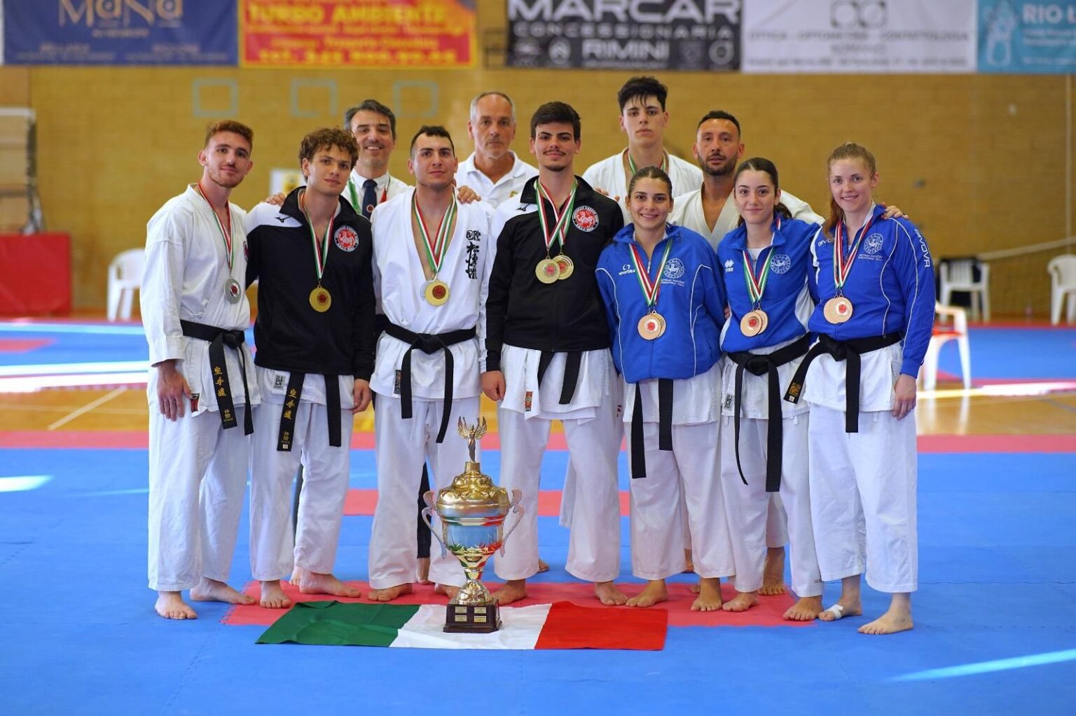 Karate, la Jukaai Shotokan Anagni conquista il podio ai Campionati Nazionali SKI-I: oro, argenti e il Lazio sul tetto d’Italia