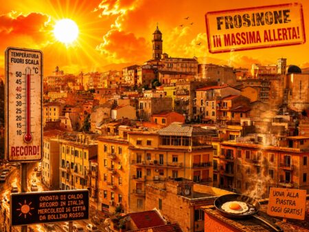Ondata di caldo record in Italia: mercoledì sedici città da bollino rosso, Frosinone già in massima allerta