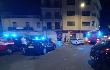Aquino, boato nella notte: bancomat fatto esplodere con il tritolo in piazza San Tommaso