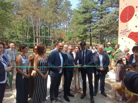 Fiuggi, inaugurato il Parco Avventura della Fonte Anticolana: nuova pagina per le Terme
