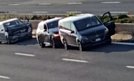 Incidente in A1 tra Valmontone e Anagni: maxi tamponamento e traffico in tilt verso sud