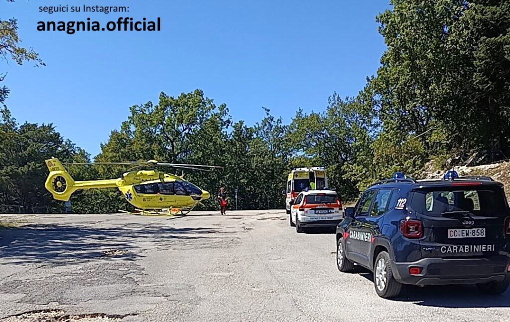 Donna a terra priva di sensi a Collepardo: interviene l’eliambulanza