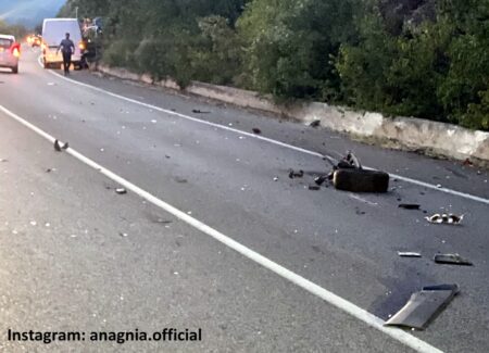 Incidente sulla via Anticolana ad Acuto: due feriti trasportati in ospedale