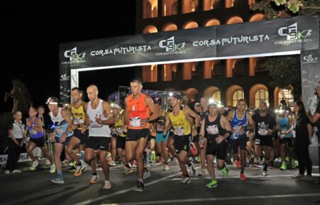 CF9K Corsa Futurista, migliaia di luci all’Eur per la festa del running: trionfano Luca Zanetti e Giulia Cappelli