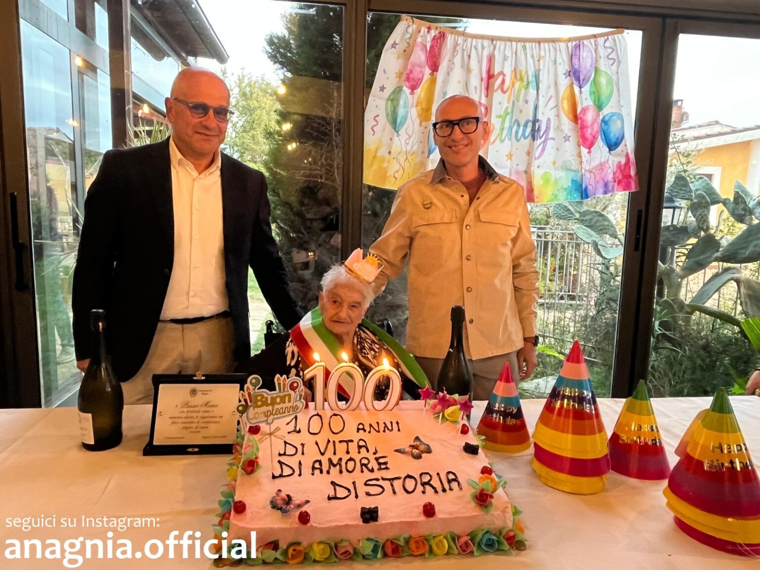 Piglio in festa per i cento anni di Maria: un secolo di vita diviso tra amore per la famiglia e lavoro nei campi